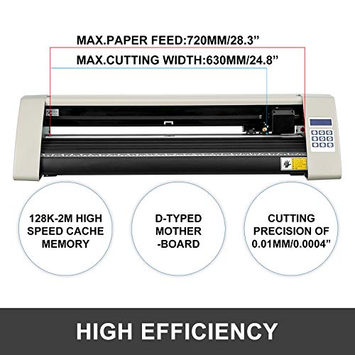 VEVOR Cortador de Vinilo, Máquina de Cortador de Plotter de Vinilo, Plotter de Corte de Vinilo, de 720mm, para Cortar, Blanco VEVOR Cortador de Vinilo, Máquina de Cortador de Plotter de Vinilo, Plotter de Corte de Vinilo, de 720mm, para Cortar, Blanco