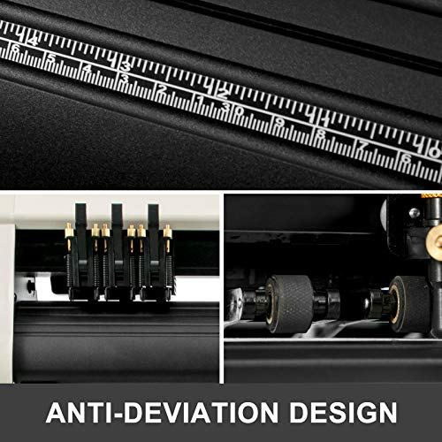 VEVOR Cortador de Vinilo, Máquina de Cortador de Plotter de Vinilo, Plotter de Corte de Vinilo, de 720mm, para Cortar, Blanco