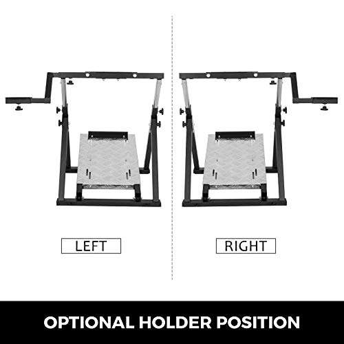 VEVOR Soporte para Volante 64 x 55 x 60-80 cm Soporte de Volante Universal Plegable G25 G27 G29 y G920 Wheel Stand Pro Compatible con Logitech Soporte Volante Logitech g29 Wheel Stand Pro