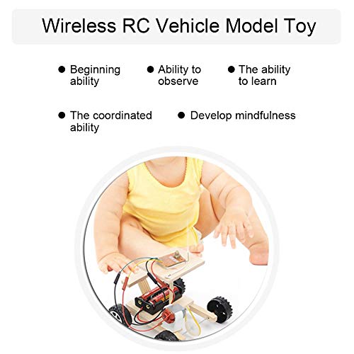 VGBEY Coche Modelo de DIY, Juego Educativo Hecho En Casa del Juguete del Vehículo Modelo Casero Hecho En Casa de Control Remoto de Madera Inalámbrico VGBEY Coche Modelo de DIY, Juego Educativo Hecho En Casa del Juguete del Vehículo Modelo Casero Hecho En Casa de Control Remoto de Madera Inalámbrico