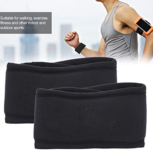 VGEBY 2Pcs 1KG Weight Wrist Guard Sandbag Wrist Guard 1KG Peso Ajustable Equipo Ultrafino para Correr Fitness(32 * 6CM)