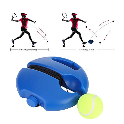 VGEBY Base de Tenis, Autoaprendizaje Herramienta de Entrenador de Tenis con Base de Poder de Rebote de Tenis con Pelota de Tenis