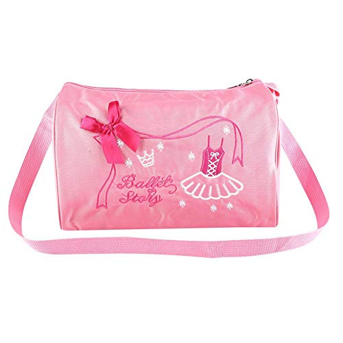 VGEBY Bolso de Ballet para niños, Bolso de Baile de Princesa para niñas y niños, Mochila, Vestido de tutú, Bolso de Baile, Mochila, Bolso de Hombro para Regalo de niñas pequeñas(Rosado)