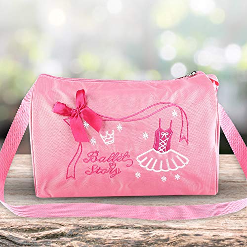 VGEBY Bolso de Ballet para niños, Bolso de Baile de Princesa para niñas y niños, Mochila, Vestido de tutú, Bolso de Baile, Mochila, Bolso de Hombro para Regalo de niñas pequeñas(Rosado)