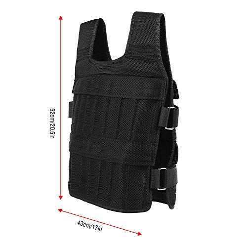 VGEBY Chaleco Cargado, Chaleco de Entrenamiento de Fuerza de Chaleco Cargado con Ejercicio Oxford de 50KG Transpirable para Entrenamiento físico (no Incluye Pesas) VGEBY Chaleco Cargado, Chaleco de Entrenamiento de Fuerza de Chaleco Cargado con Ejercicio Oxford de 50KG Transpirable para Entrenamiento físico (no Incluye Pesas)