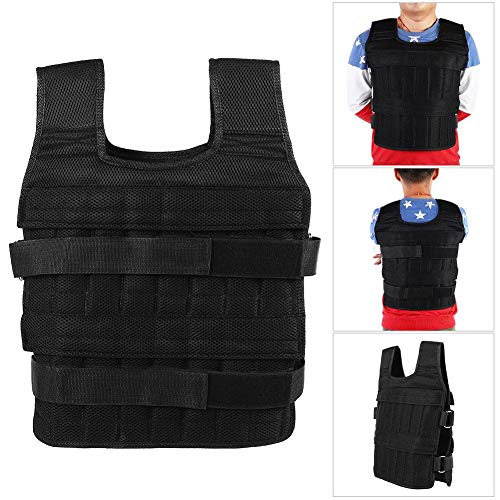 VGEBY Chaleco Cargado, Chaleco de Entrenamiento de Fuerza de Chaleco Cargado con Ejercicio Oxford de 50KG Transpirable para Entrenamiento físico (no Incluye Pesas) VGEBY Chaleco Cargado, Chaleco de Entrenamiento de Fuerza de Chaleco Cargado con Ejercicio Oxford de 50KG Transpirable para Entrenamiento físico (no Incluye Pesas)