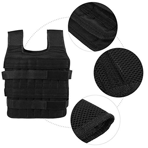 VGEBY Chaleco Cargado, Chaleco de Entrenamiento de Fuerza de Chaleco Cargado con Ejercicio Oxford de 50KG Transpirable para Entrenamiento físico (no Incluye Pesas) VGEBY Chaleco Cargado, Chaleco de Entrenamiento de Fuerza de Chaleco Cargado con Ejercicio Oxford de 50KG Transpirable para Entrenamiento físico (no Incluye Pesas)