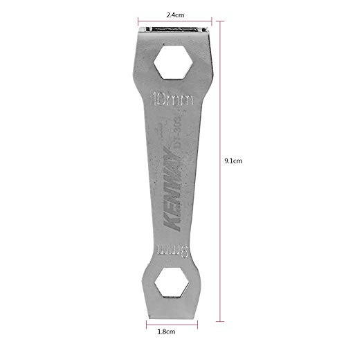 VGEBY Llave Fija del Perno De Cadena De La Bicicleta, Llave Inglesa del Perno del Plato De La Bici De Plata para La Herramienta De La Llave Inglesa De Ciclo De La Bici De Montaña