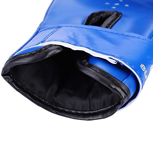 VGEBY1 1 par de Guantes de Boxeo para niños, Guantes de Boxeo para niños, Guantes de Entrenamiento, Sacos de Arena, Guantes de Entrenamiento para agarrar MMA Muay Thai Kickboxing(Azul)