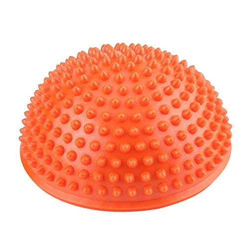 VGEBY1 Bola de Equilibrio para Mejorar coordinación-Bola del Masaje del pie- Punto Inflable del Equilibrio de la Media Bola de la Yoga para el Ejercicio del Gimnasio