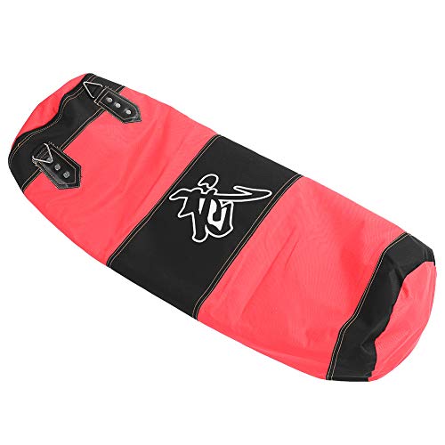 VGEBY1 Saco de Boxeo, Guantes de Boxeo MMA Muay Thai Kick Boxing Artes Marciales con Soporte Pared Cadena Guantes Punching Bag Soporte para Colgar Saco de Boxeo(1.2m-Rouge)