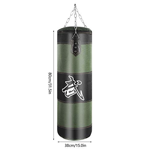 VGEBY1 Saco de Boxeo, Guantes de Boxeo MMA Muay Thai Kick Boxing Artes Marciales con Soporte Pared Cadena Guantes Punching Bag Soporte para Colgar Saco de Boxeo(80cm-Vert)