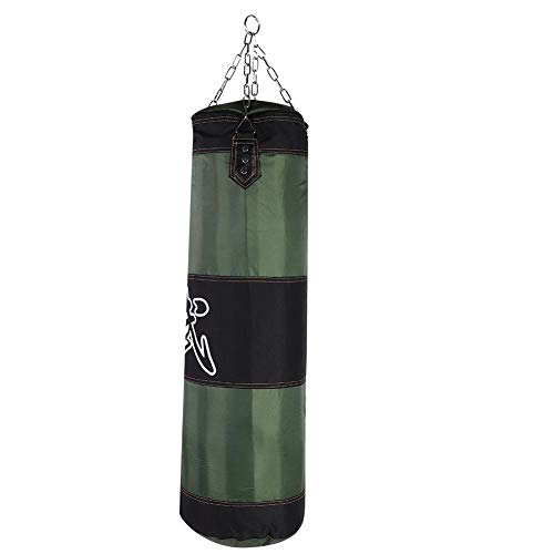 VGEBY1 Saco de Boxeo, Guantes de Boxeo MMA Muay Thai Kick Boxing Artes Marciales con Soporte Pared Cadena Guantes Punching Bag Soporte para Colgar Saco de Boxeo(1m-Vert)