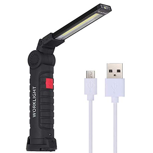 VGROUND Linterna de Trabajo COB LED Recargable, Lámpara de Inspección Portátil y Plegable con 5 Modos, 800 Lúmenes, Rotación de 360° y Base Magnética para Casa Auto Emergencia Reparacion (24.7x4.7cm) VGROUND Linterna de Trabajo COB LED Recargable, Lámpara de Inspección Portátil y Plegable con 5 Modos, 800 Lúmenes, Rotación de 360° y Base Magnética para Casa Auto Emergencia Reparacion (24.7x4.7cm)