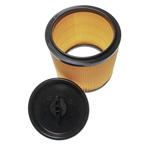 vhbw Filtro compatible con Lidl/Parkside PNTS 1500 A1, 1500 B2, 1500 B3, 1500 C4 aspiradora filtro plisado con tapón de cierre