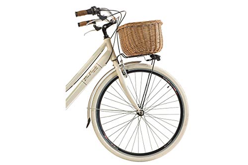 Via Veneto by Canellini Bicicleta Bici Citybike CTB Mujer Vintage Retro Via Veneto Aluminio (Crema, 50)