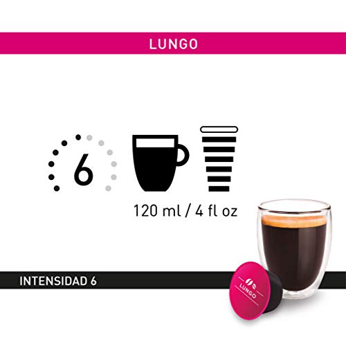 Viaggio Espresso Cápsulas de café compatibles con máquinas Dolce Gusto Lungo (60 Cápsulas)