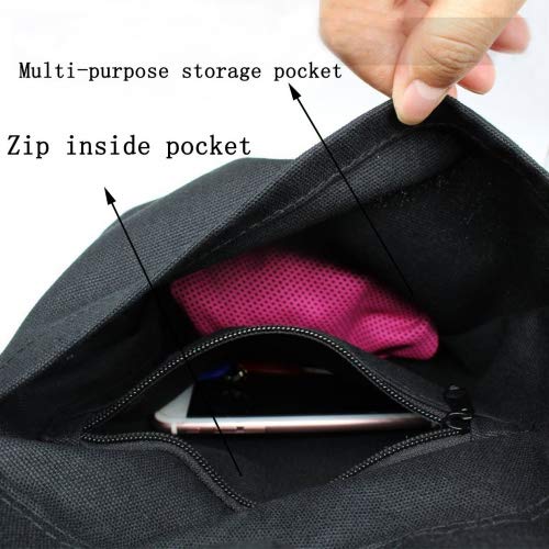 Vianber Bolso de la Estera de la Yoga de , Estera Plegable Del Ejercicio de la Yoga de la Estera del Bolso de la Lona del Ejercicio de la Lona Vianber Bolso de la Estera de la Yoga de , Estera Plegable Del Ejercicio de la Yoga de la Estera del Bolso de la Lona del Ejercicio de la Lona