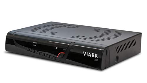 Viark Sat - Receptor Satélite Digital Full HD DVB-S2 Multistream H.265/HEVC, con LAN, Antena WiFi USB y Lector de Tarjetas CA