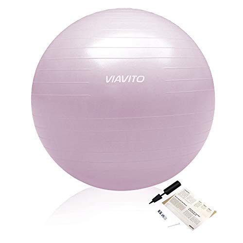 Viavito Pelota de Gimnasio Unisex (500 kg, 65 cm), Color Rosa