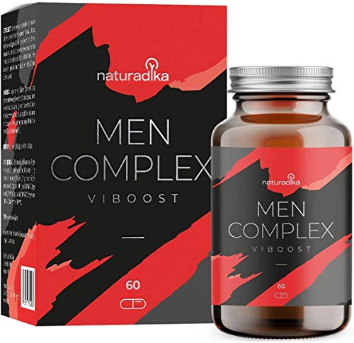 VIBOOST MEN COMPLEX: suplemento para hombres con Maca, Arginina, Ginseng, Tribulus y Zinc