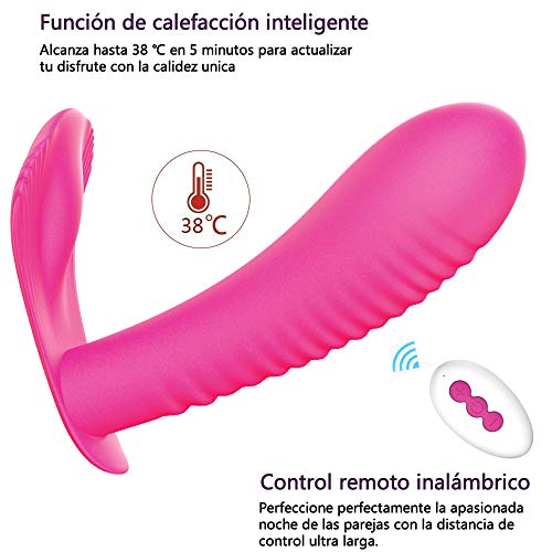 Vîbràdórés Séxúàles para Mujer Clítórîs con Control Remoto, Vîbràdór Pàréjàs Masajeador Portátil in Silicona con Función de Calefacción, 10 Modos de Masaje, 2 Motores Vîbràdórés Séxúàles para Mujer Clítórîs con Control Remoto, Vîbràdór Pàréjàs Masajeador Portátil in Silicona con Función de Calefacción, 10 Modos de Masaje, 2 Motores