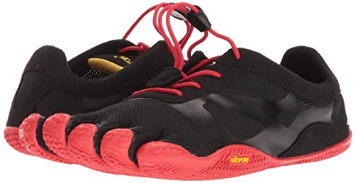 Vibram Fivefingers KSO EVO, Zapatillas de Deporte Hombre, Negro (Black/Red Black/Red), 40 EU