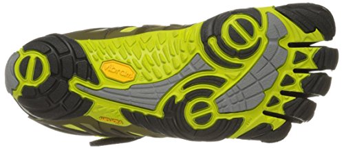 Vibram Fivefingers V-Train, Zapatillas de Deporte Hombre, Negro (Black/Green Black/Green), 42/42.5 EU