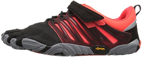 Vibram Fivefingers V-Train, Zapatillas de Deporte Mujer, Negro (Black/Coral/Grey Black/Coral/Grey), 36 EU