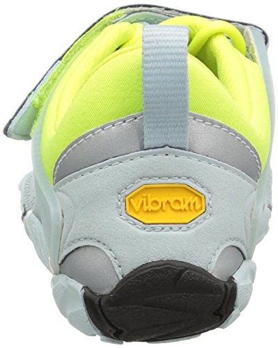 Vibram FiveFingers V-Train, Zapatillas Deportivas para Interior para Mujer, Blanco (Pale Blue/Safety Yellow), 36 EU