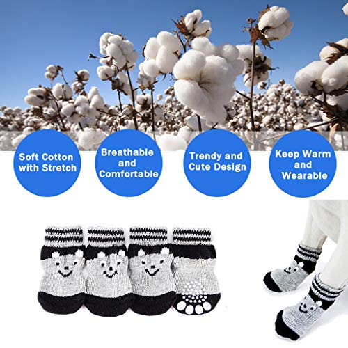 Vibury Calcetines Antideslizantes para Mascotas, Control de tracción para el Uso en Interiores, Protectores de Patas para Perros Gatos (XS) Vibury Calcetines Antideslizantes para Mascotas, Control de tracción para el Uso en Interiores, Protectores de Patas para Perros Gatos (XS)
