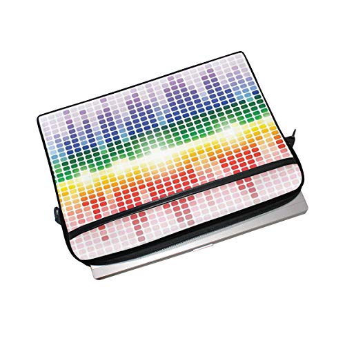 VICAFUCI Nuevo Bolso para portátil de 15-15.4 Pulgadas,Música Vibrant Colors Club Disco Print