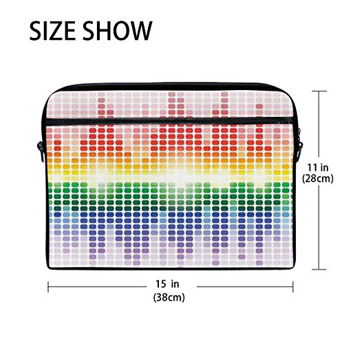VICAFUCI Nuevo Bolso para portátil de 15-15.4 Pulgadas,Música Vibrant Colors Club Disco Print VICAFUCI Nuevo Bolso para portátil de 15-15.4 Pulgadas,Música Vibrant Colors Club Disco Print