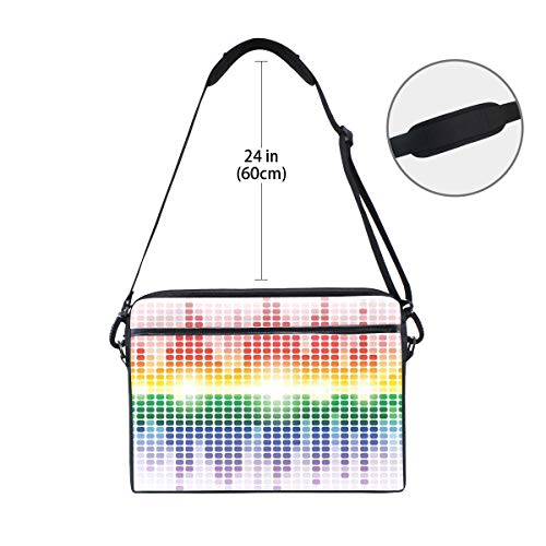 VICAFUCI Nuevo Bolso para portátil de 15-15.4 Pulgadas,Música Vibrant Colors Club Disco Print VICAFUCI Nuevo Bolso para portátil de 15-15.4 Pulgadas,Música Vibrant Colors Club Disco Print