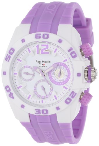 Viceroy Reloj Deportivo Real Madrid 432836-75 para Mujer de plástico con Doble Hora y Fecha