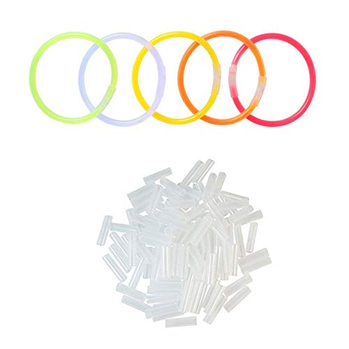 Vicloon 100 Pcs Barras Luminosas,Pulseras Fluorescentes Tubos Luminosos,Pulseras Luminosas para Carnaval Festividad Fiestas Disfraces Vicloon 100 Pcs Barras Luminosas,Pulseras Fluorescentes Tubos Luminosos,Pulseras Luminosas para Carnaval Festividad Fiestas Disfraces