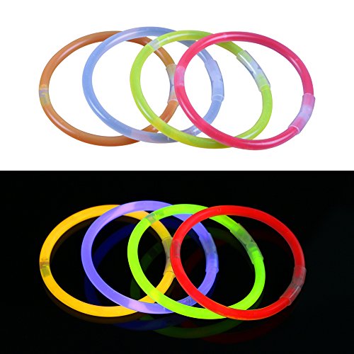 Vicloon 100 Pcs Barras Luminosas,Pulseras Fluorescentes Tubos Luminosos,Pulseras Luminosas para Carnaval Festividad Fiestas Disfraces Vicloon 100 Pcs Barras Luminosas,Pulseras Fluorescentes Tubos Luminosos,Pulseras Luminosas para Carnaval Festividad Fiestas Disfraces