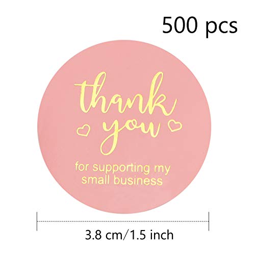 Vicloon 1.5 Inch Pegatina Gracia, 500 Piezas Etiqueta Edondas de Agradecimiento con Letra de Oro, Autoadhesivas Pegatina Gracias para Regalo, Caseros, Hechas a Mano, Boda, Acción de Gracias Vicloon 1.5 Inch Pegatina Gracia, 500 Piezas Etiqueta Edondas de Agradecimiento con Letra de Oro, Autoadhesivas Pegatina Gracias para Regalo, Caseros, Hechas a Mano, Boda, Acción de Gracias