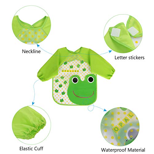 Vicloon Baberos del Bebé Impermeable,4pcs Delantal Ropa Babero Impermeable Infantil para Pintar con Mangas Largas de Bebé Unisexo Niños Niñas 6 Meses a 3 años Edad (Coche,Rana,Jirafa,Oso) Vicloon Baberos del Bebé Impermeable,4pcs Delantal Ropa Babero Impermeable Infantil para Pintar con Mangas Largas de Bebé Unisexo Niños Niñas 6 Meses a 3 años Edad (Coche,Rana,Jirafa,Oso)