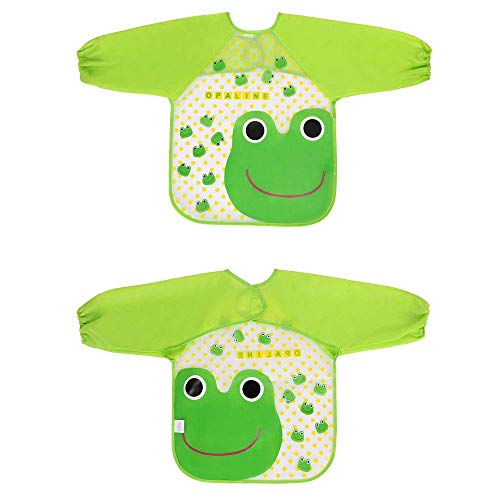 Vicloon Baberos del Bebé Impermeable,4pcs Delantal Ropa Babero Impermeable Infantil para Pintar con Mangas Largas de Bebé Unisexo Niños Niñas 6 Meses a 3 años Edad (Coche,Rana,Jirafa,Oso) Vicloon Baberos del Bebé Impermeable,4pcs Delantal Ropa Babero Impermeable Infantil para Pintar con Mangas Largas de Bebé Unisexo Niños Niñas 6 Meses a 3 años Edad (Coche,Rana,Jirafa,Oso)