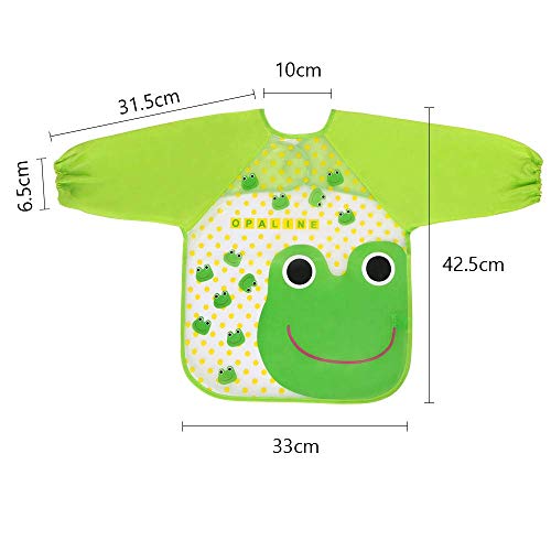 Vicloon Baberos del Bebé Impermeable,4pcs Delantal Ropa Babero Impermeable Infantil para Pintar con Mangas Largas de Bebé Unisexo Niños Niñas 6 Meses a 3 años Edad (Coche,Rana,Jirafa,Oso) Vicloon Baberos del Bebé Impermeable,4pcs Delantal Ropa Babero Impermeable Infantil para Pintar con Mangas Largas de Bebé Unisexo Niños Niñas 6 Meses a 3 años Edad (Coche,Rana,Jirafa,Oso)