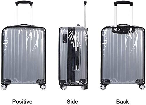 Vicloon Funda de Maleta, 22-Pulgadas Cubierta de Maleta Protector de Equipaje, Material de PVC Transparente Viajar Protector de Equipaje, Reutilizable, Lavable, Impermeable y a Prueba de Polvo Vicloon Funda de Maleta, 22-Pulgadas Cubierta de Maleta Protector de Equipaje, Material de PVC Transparente Viajar Protector de Equipaje, Reutilizable, Lavable, Impermeable y a Prueba de Polvo