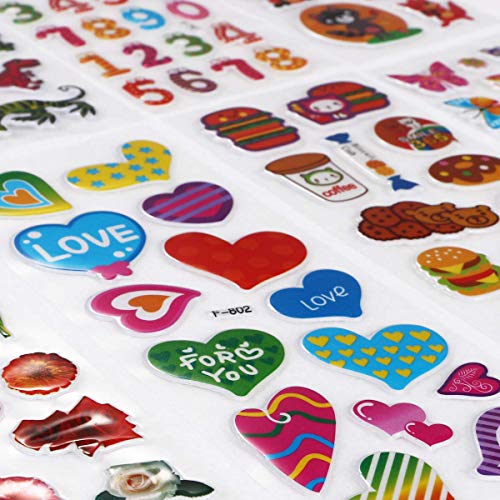 Vicloon Pegatinas para Niños 40 Hojas, 3D Stickers Acerca de 1000 Patrón, 3D Puffy Pegatinas Incluye Pegatinas Animales, Pegatinas Dinosaurios, Pegatinas Pescado, Pegatinas Frutas y Más Vicloon Pegatinas para Niños 40 Hojas, 3D Stickers Acerca de 1000 Patrón, 3D Puffy Pegatinas Incluye Pegatinas Animales, Pegatinas Dinosaurios, Pegatinas Pescado, Pegatinas Frutas y Más