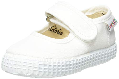 Victoria 1915 Velcro Lona, Zapatillas Unisex niños, Blanco (Blanco 20), 21 EU