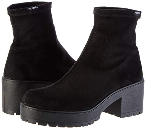Victoria Atalaia Antelina Elástico, Zapatillas Altas Mujer, Negro (Negro 10), 38 EU Victoria Atalaia Antelina Elástico, Zapatillas Altas Mujer, Negro (Negro 10), 38 EU