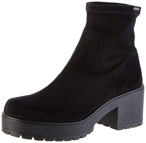 Victoria Atalaia Antelina Elástico, Zapatillas Altas Mujer, Negro (Negro 10), 38 EU Victoria Atalaia Antelina Elástico, Zapatillas Altas Mujer, Negro (Negro 10), 38 EU