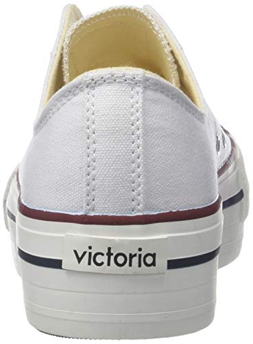 Victoria Basket Lona Plataforma Autoclave, Zapatillas Mujer, Blanco (Blanco 20), 37 EU