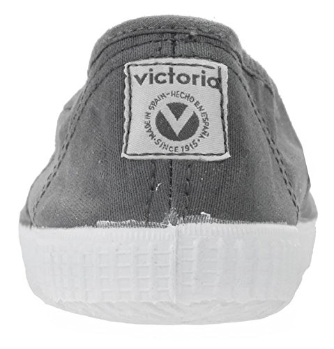 Victoria Inglesa Elastico Tenido Punt - Zapatillas de deporte de tela para mujer, Gris, 37 Victoria Inglesa Elastico Tenido Punt - Zapatillas de deporte de tela para mujer, Gris, 37
