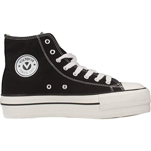 Victoria Tribu Doble Botin Lona, Zapatillas Unisex Adulto, Negro (Negro 10) Victoria Tribu Doble Botin Lona, Zapatillas Unisex Adulto, Negro (Negro 10)