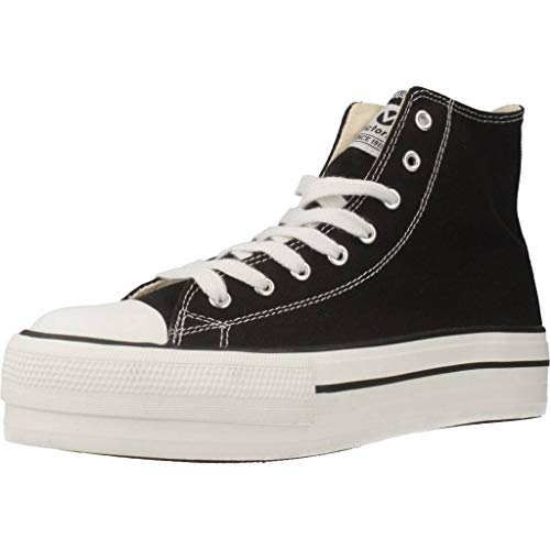 Victoria Tribu Doble Botin Lona, Zapatillas Unisex Adulto, Negro (Negro 10) Victoria Tribu Doble Botin Lona, Zapatillas Unisex Adulto, Negro (Negro 10)